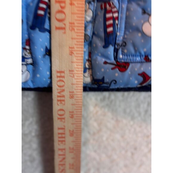One Kid Hooded Pete the Cat Snowman Puffer Blue Coat Jacket Size 5 Onekid - Picture 9 of 15